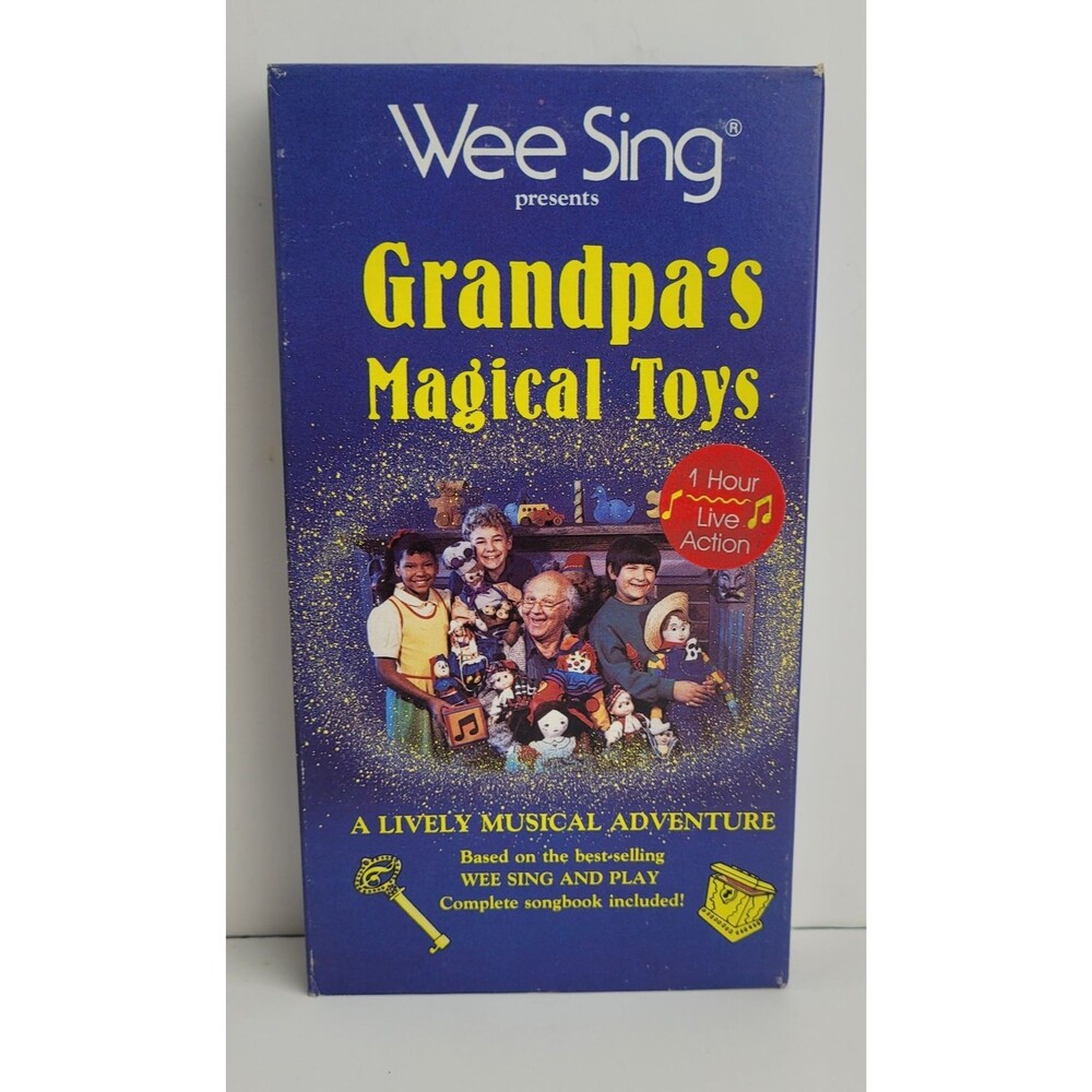 Wee Sing Grandpa’s Magical Toys VHS 1988 Price Stern Sloan Musical Movie Rare